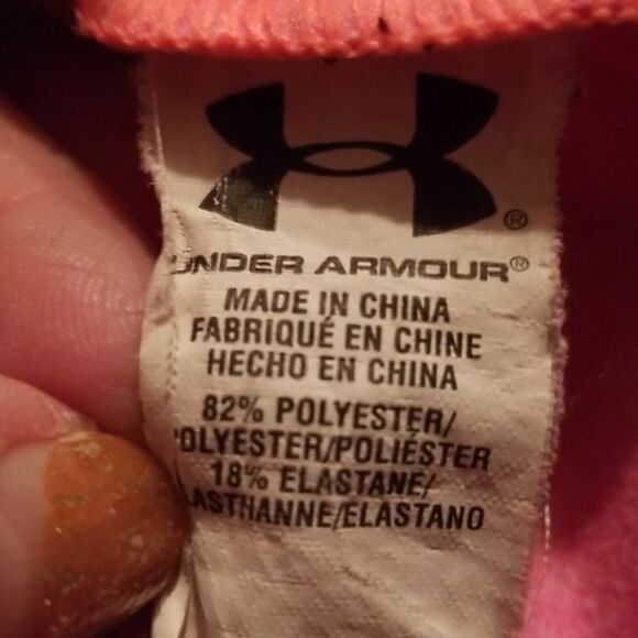 Under Armour 1/4 Zip Long Sleeve Pink Outerwear Size Small - Picture 7 of 8